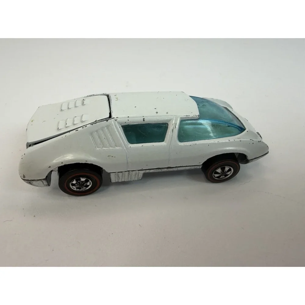 Mattel Redline Hot Wheels Pit Crew Car White Vintage No Decals
